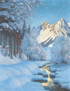 Mountain Landscape In Winter Near Engelberg Mountain Landscape In Winter Near Engelberg