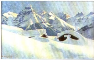 Winterliche Gebirgslandschaft Bei Engelberg Winterliche Gebirgslandschaft Bei Engelberg