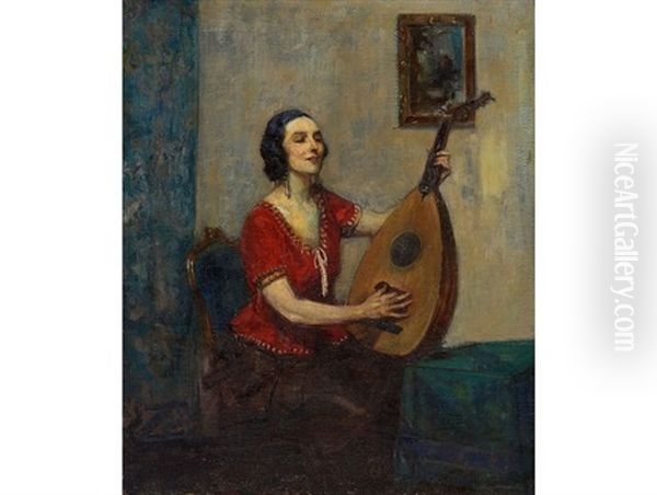 Mandolin Player - view 1