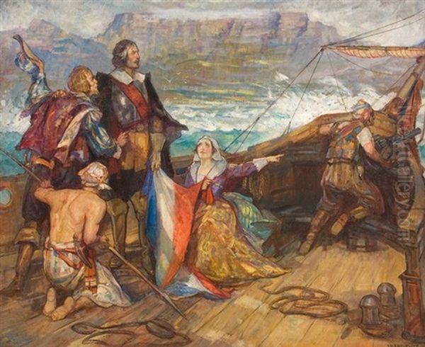 The Arrival Of Jan Van Riebeeck At The Cape, 1652 - view 1