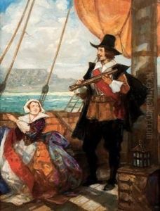 Van Riebeeck Landing by John Henry Amshewitz