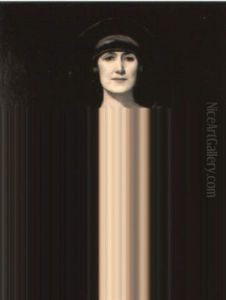 Portrait Of A Lady (mrs. John Henry Amshewitz?) by John Henry Amshewitz