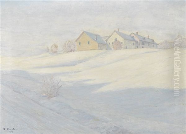 Winterlandschaft Mit Dorf - view 1