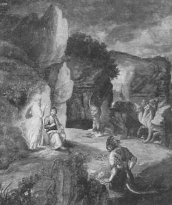 The Visit Of St. Anthony To St. Paul The Hermit by Jan van Amstel