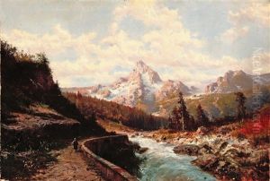 Veduta Di Monte Pizzo Badile, Valcamonica by Eugenio Amus
