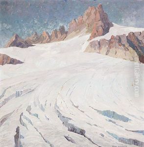 Sonnig Beleuchteter Marmolata-gletscher by Joan Anacker
