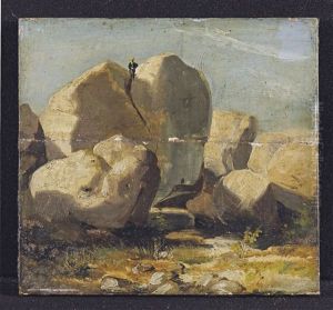 Rocher A Fontainebleau by Auguste Paul Charles Anastasi