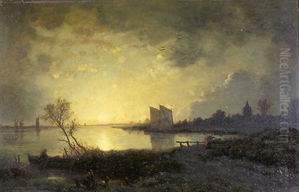 Voiliers Sur La Lagune - view 1