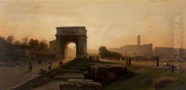 Rome, Vue Du Forum - view 1