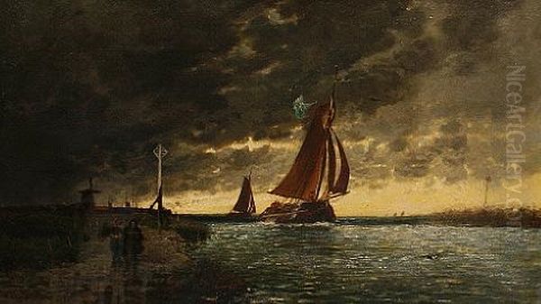 Barge Before A Storm - view 1