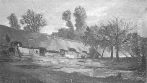 La Ferme Du Lindot En Normandie by Auguste Paul Charles Anastasi