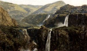 Falls At Tivoli by Auguste Paul Charles Anastasi