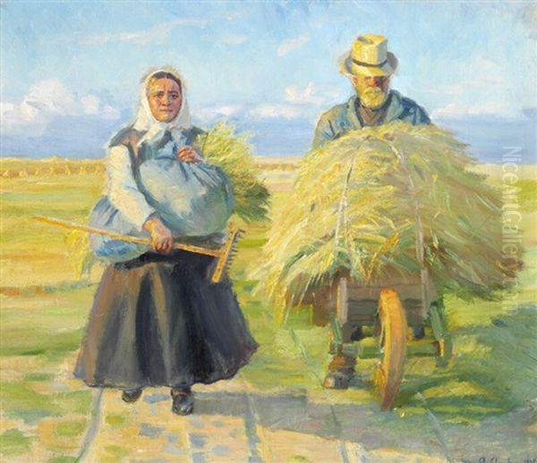 Bringing The Harvest Home by Anna Kirstine Ancher