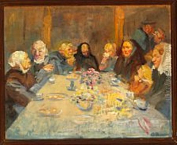 Cheerful People Around The Coffee Table In Skagen - view 1