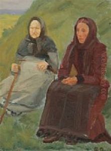 Two Skagen Wives At A Missionary Meeting Two Skagen Wives At A Missionary Meeting