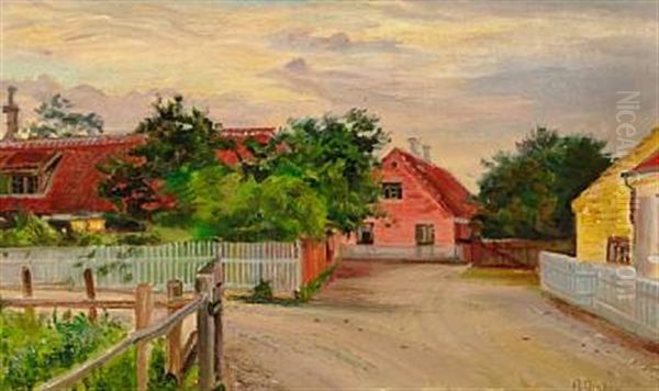 Houses Along A Road In Skagen - view 1