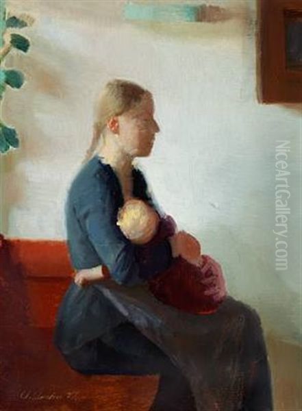 Young Mother With Her Child - view 1
