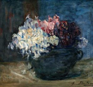 Bloemen In Zwarte Pot
