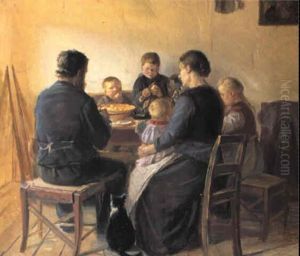 Et Middagsm+ltid by Anna Kirstine Ancher