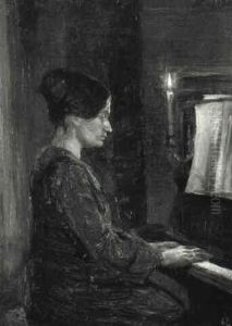 Tante Trine Ved Klaveret by Anna Kirstine Ancher