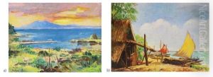 A.) Bataan, B.) Sail Boats by Isidro Ancheta