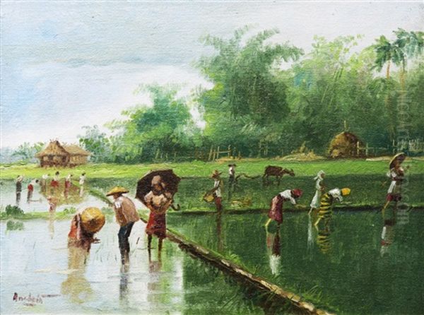 Planting Rice - view 1