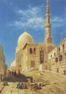 Vue De La Mosquee Du Sultan Al Ashraf Qaytbay, Le Caire by Torello Ancillotti
