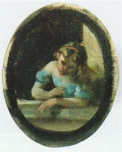 Studio Di Fanciulla Al Balcone by Vito d' Ancona
