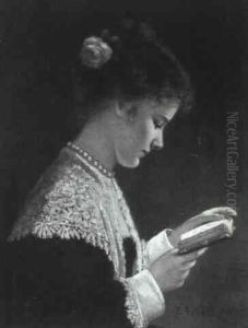 Young Lady Reading by Ernst Anders