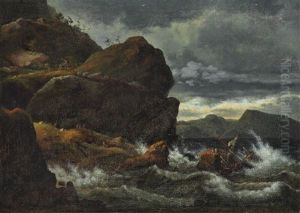 A Storm Near Kullen by Carl Christian Andersen
