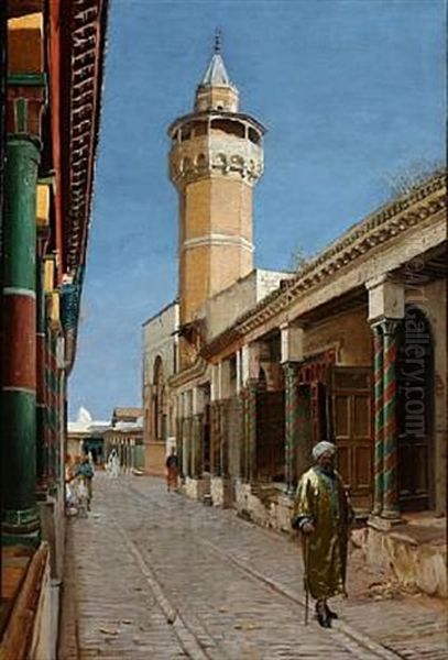 Street Scene From Tunis - view 1