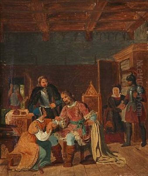 King Valdemar I Of Denmark And Bishop Absalon In Fjenneslevlille - view 1