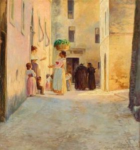 View Of Subiaco In Italy