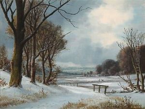 Winter Landscape by Anders Andersen-Lundby
