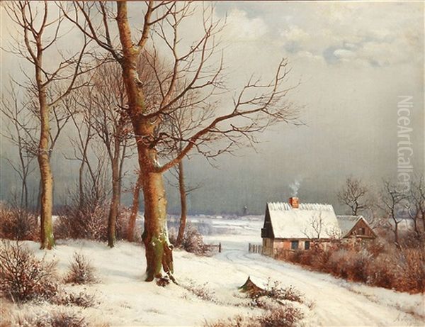 Winter Day With A Country House - view 1