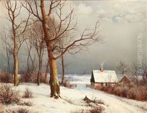 Winter Day With A Country House Winter Day With A Country House
