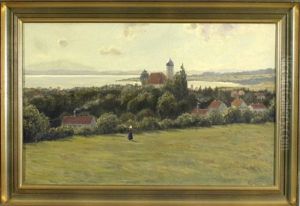 Blick Auf Wasserburg Am Bodensee Mit St. Georg