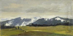 Vorfruhling Im Inntal Mit Blick Auf Hochries by Anders Andersen-Lundby
