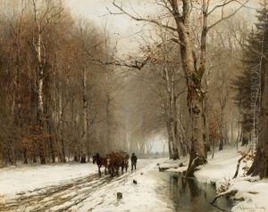 Im Winterwald by Anders Andersen-Lundby