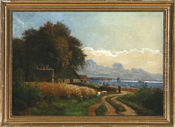 Summer Day With Houses Near The Sea - view 1