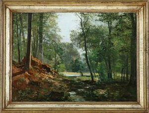 A Forest Glade by Anders Andersen-Lundby
