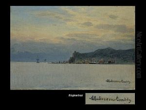 Kustenlandschaft Mit Hafen Kustenlandschaft Mit Hafen