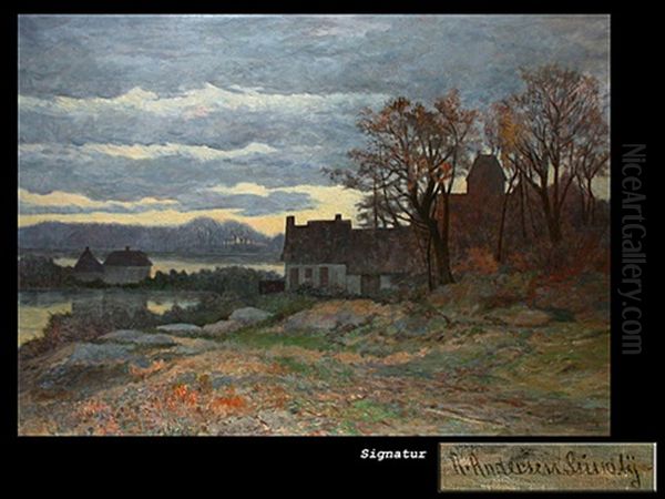 Gehoft Am See In Herbststimmung - view 1