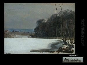 Gefrorener Weiher