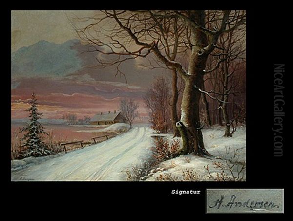 Der Verschneite Uferweg - view 1