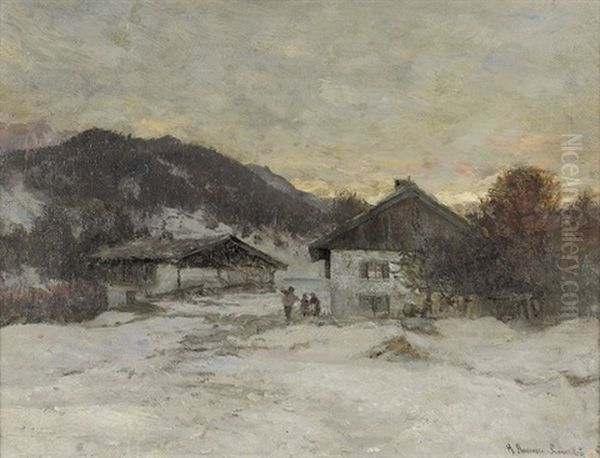 Winterliche Landschaft Mit Bauernhaus - view 1