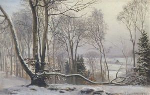 Vinterlandskab by Anders Andersen-Lundby