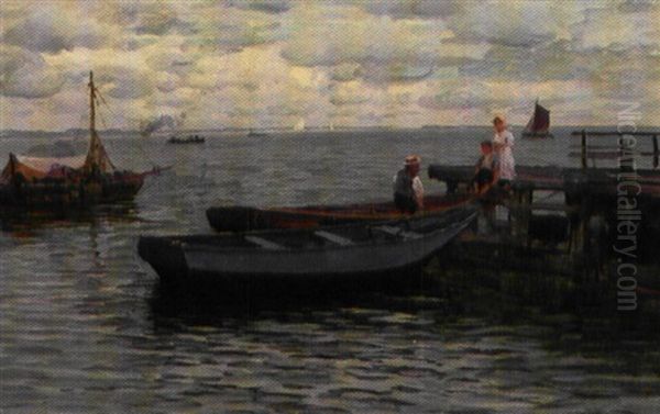 Personer Ved Badebro - view 1