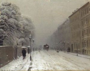 Winter In Der Stadt by Anders Andersen-Lundby