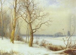 Sneklaedt Landskab Med Molle by Anders Andersen-Lundby
